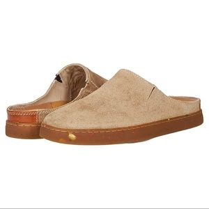 NEW Steve Madden Men’s Neutral Sand Suede Helseen Mule Slip On Sandal Slippers